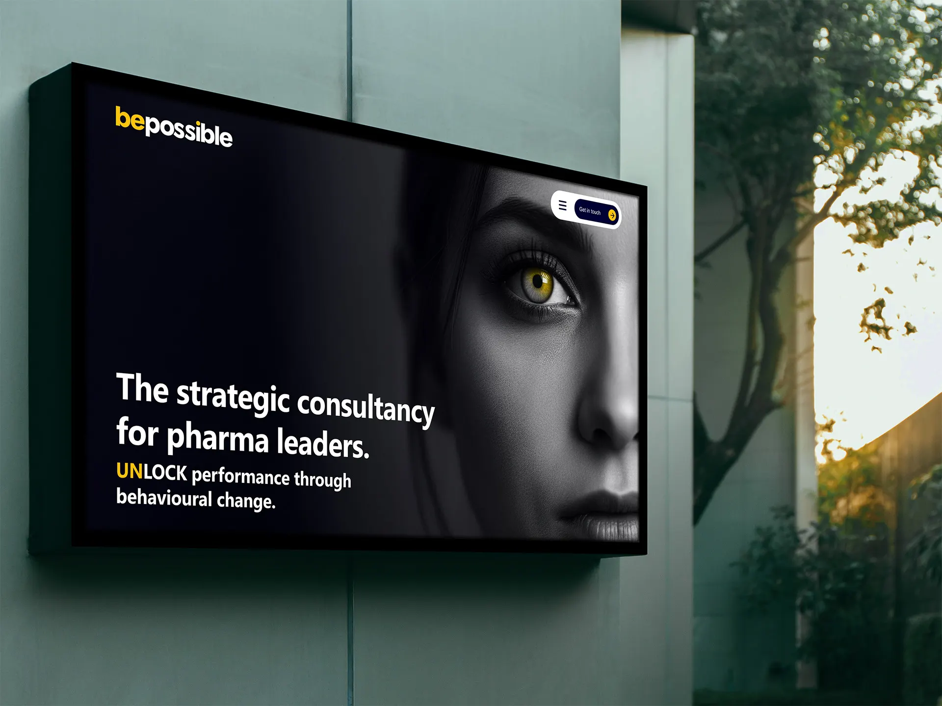 Bold new website designed for pharma consultancy BePossible