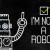 Toy,Picture,Of,Vintage,Robot,Chalk,Drawing,And,I,Am